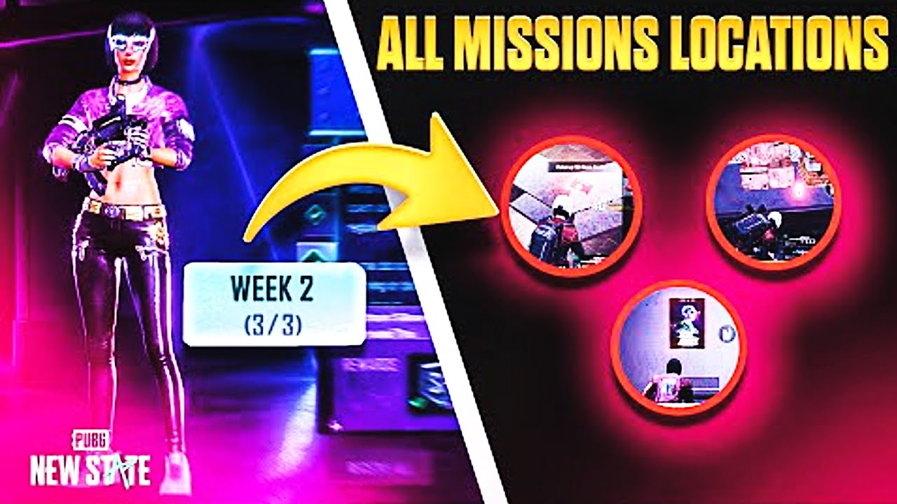 PUBG NEW STATE SURVIVOR PASS VOL 2 WEEK 2 STORY MISSION LOCATIONS