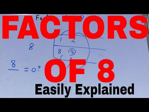 8 ਦਾ ਫੈਕਟਰ|8|8 ਫੈਕਟਰ ਦੇ ਫੈਕਟਰ ਕਿਵੇਂ ਲੱਭੀਏ|8 ਦੇ ਸਾਰੇ ਫੈਕਟਰ|8 ਦੇ ਫੈਕਟਰ ਲੱਭੋ ਸਮਝਾਇਆ ਗਿਆ