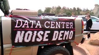 Protesters stage noise demo against data center