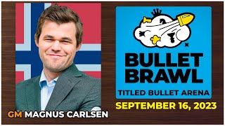 🔴 Magnus Carlsen | Bullet Brawl Arena | September 16, 2023 | chesscom screenshot 1