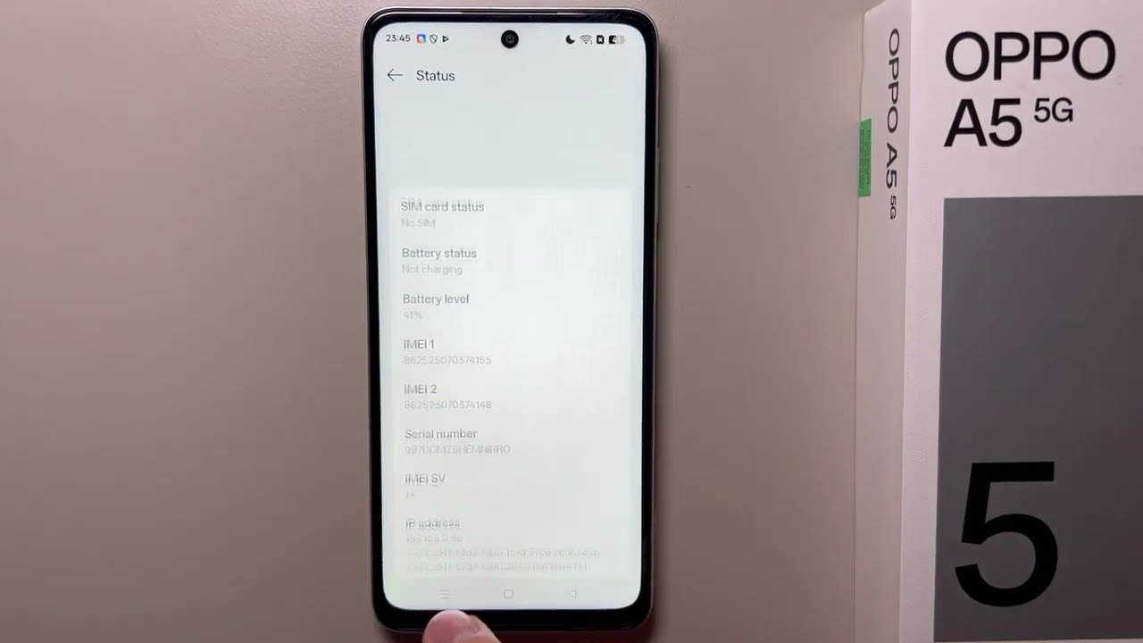 OPPO A5 5G: How to Find Serial Number - YouTube