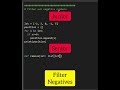 Filtering negative numbers in Python