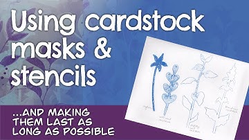 Using cardstock masks & stencils