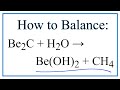 Balancing Chemical Equations