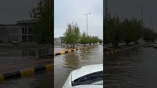 شوارع جازان مغموره بالمياه بعد الأمطار ️