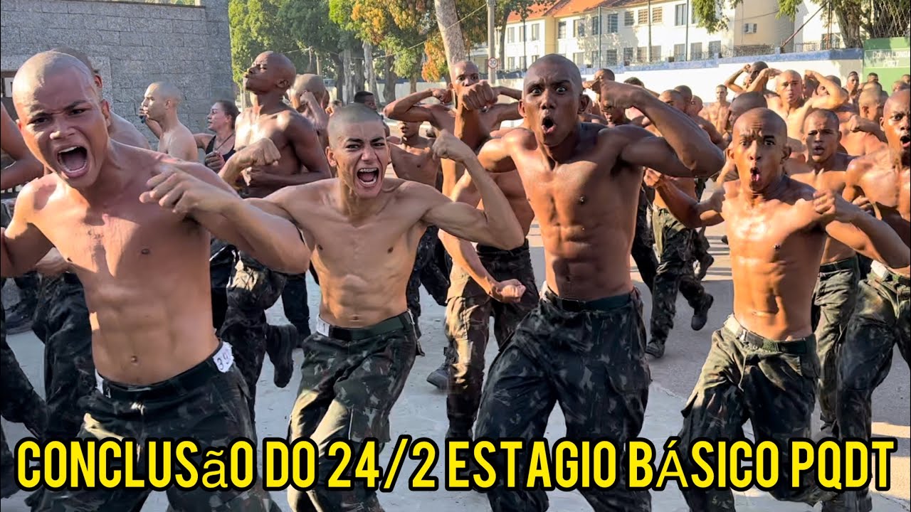 Cerimônia de Encerramento do 24/2 Estágio Básico Paraquedista. Último dia na Área de Estágios 🦅