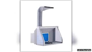 SucceBuy Airbrush Spray Booth DualFans Portable Hobby Airbrush Paint Spray Booth Kit with LED Light