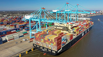 APM Terminals - Mobile, Alabama - 4K Drone Video