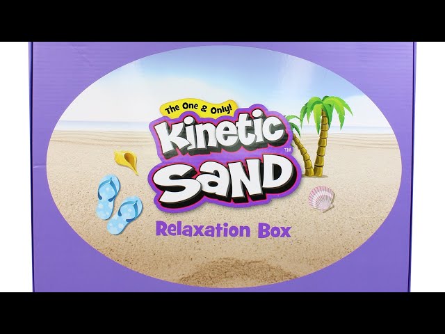 Kinetic Sand Spring Break Staycation Beach Surprise Box - Folding Sand Box  - Unboxing & Review 