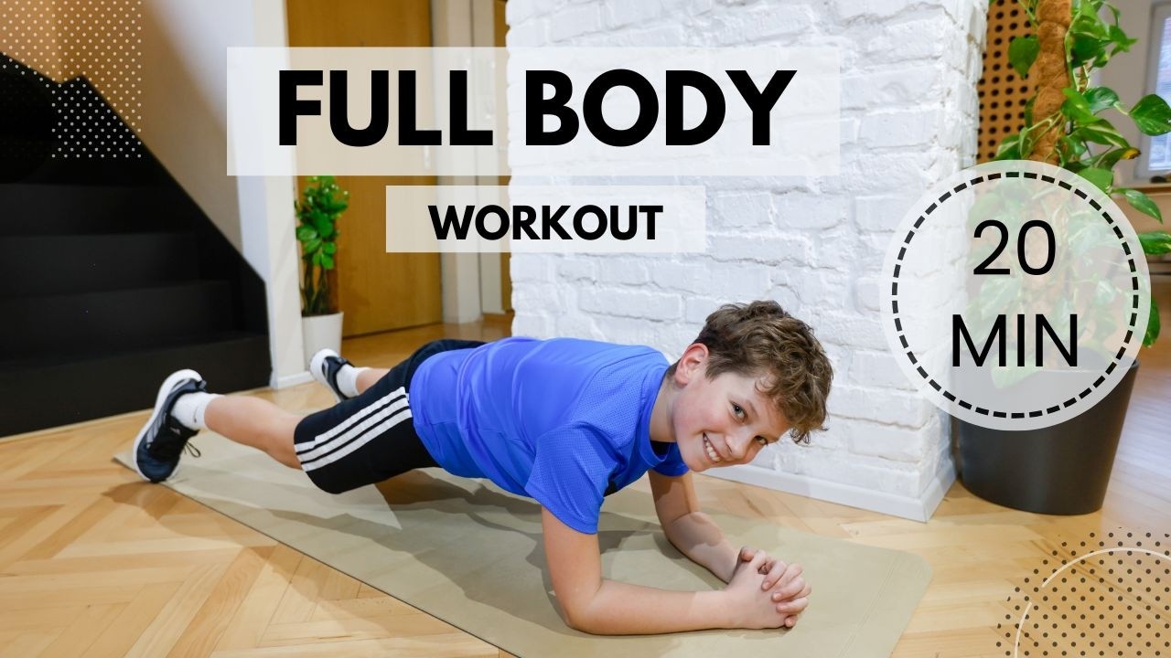 20 Minute Full Body Workout at Home 💪 No Equipment | Fun for All Ages