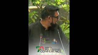 His Excellency Dr Mohamed Irfan Ali, President Guyana at CARPHA Health Research Conference