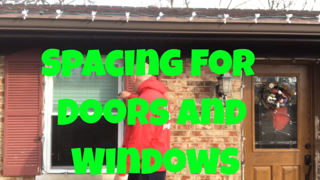 What Spacing For Christmas 🎄Lights Around Doors And Windows YouTube