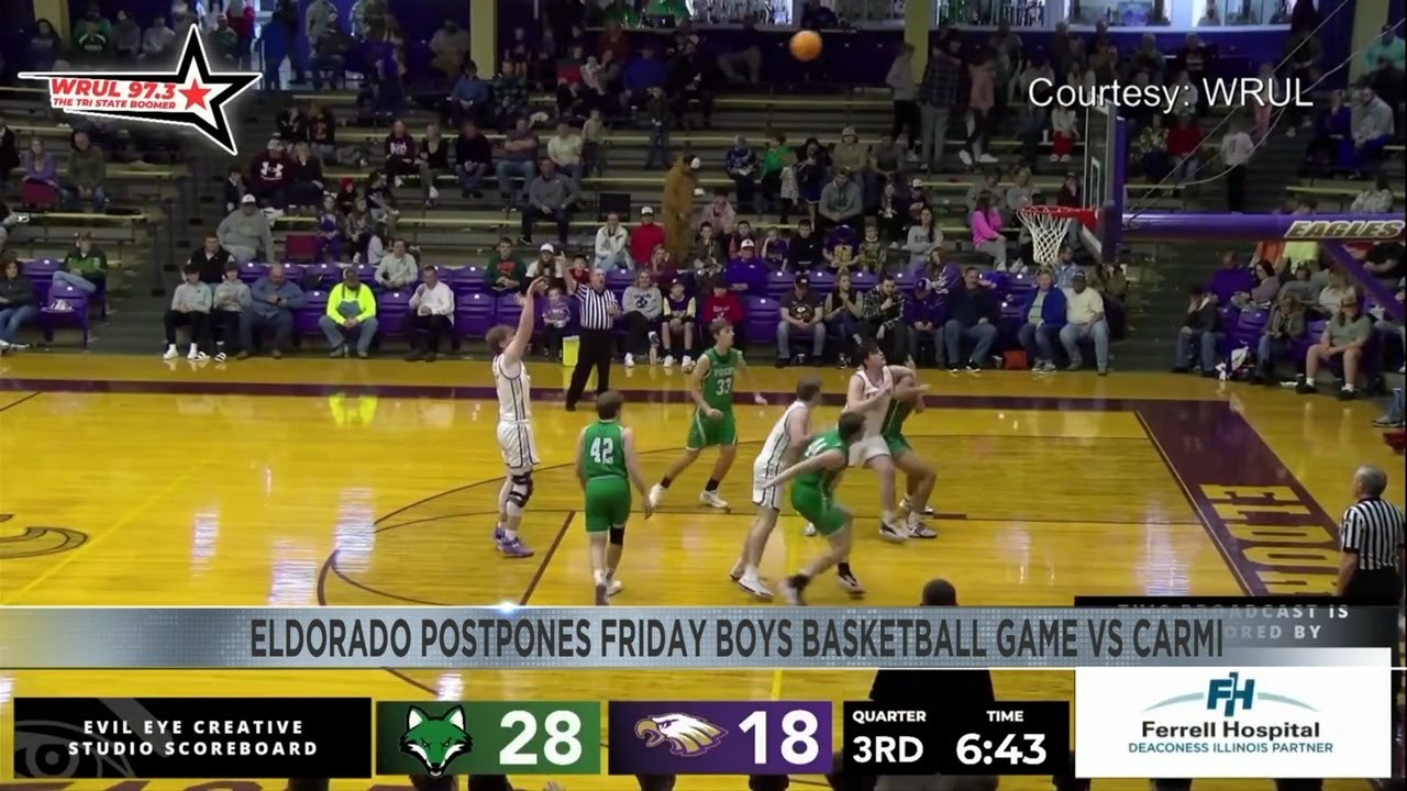 Eldorado postpones Friday's boys basketball game against Carmi YouTube