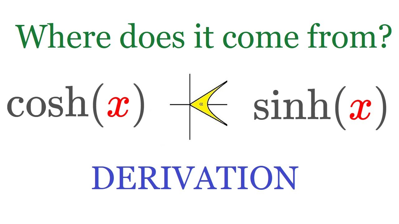 Derivation of cosh and sinh - YouTube