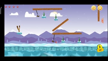 Knock Down Bottles #snowworld #level5