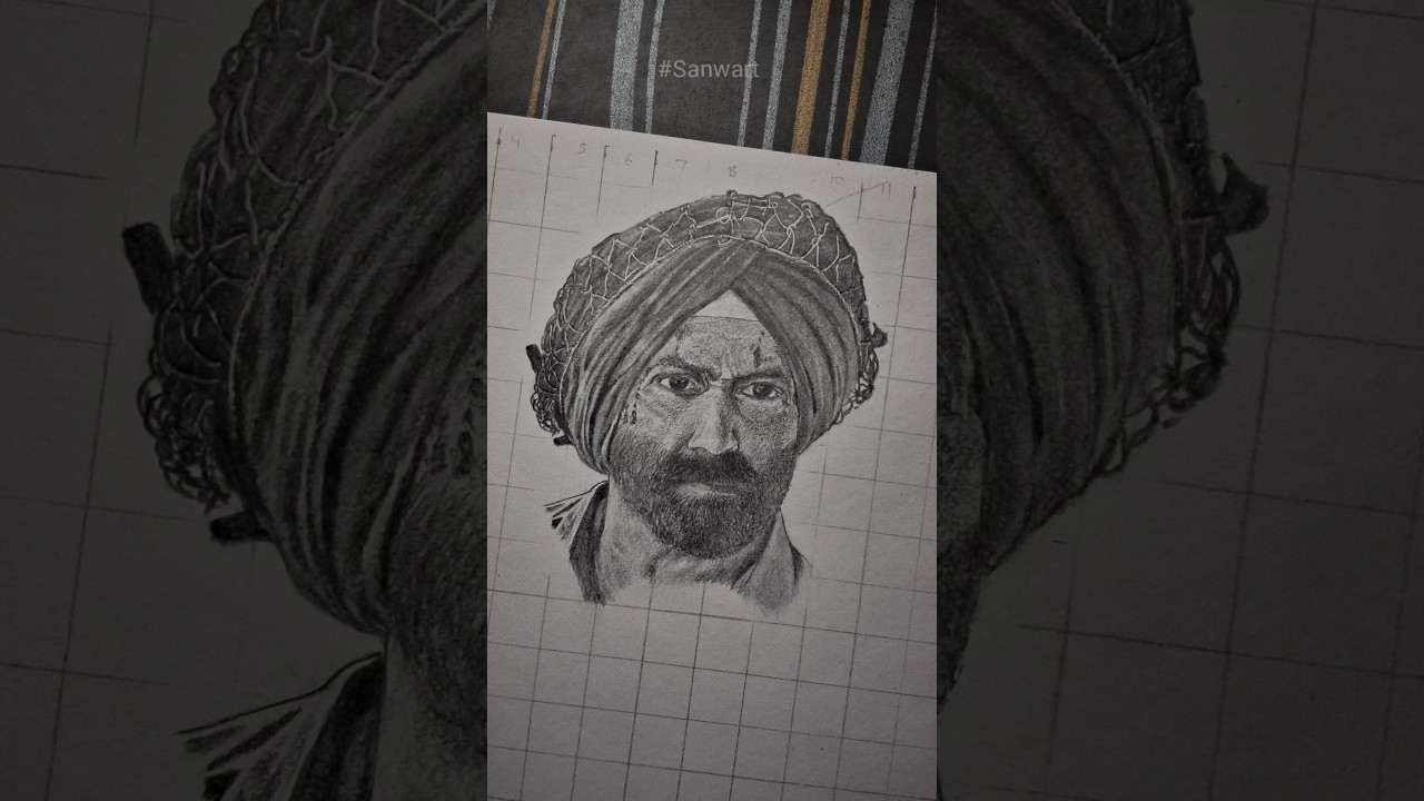 Sunny Deol || Border 2 Movie ◇ Diljit dosanjh || Varun Dhawan || Ahan shetty || Sketch || Sanwart