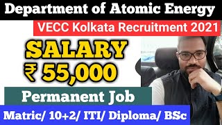 VECC Kolkata Recruitment 2021 | Salary: Rs.55000/- | Permanent Job | Latest Jobs Update