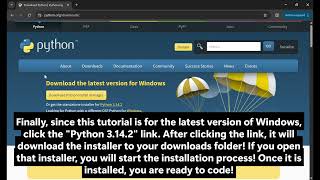 Python Tutorial - Part 1 - Installing Python