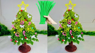 DIY | Cách Làm Cây Thông Noel Bằng Kẽm Nhung Đơn Giản Mà Đẹp | Christmas Tree | Evig Trang Handmade