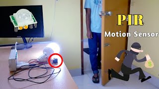 How To Make Motion Sensor Light Homemade|Motion Sensor Light at Home|PIR Motion Sensor With Relay..