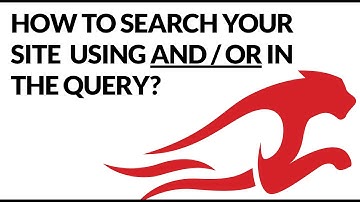 How to search your site using AND / OR in the search query?