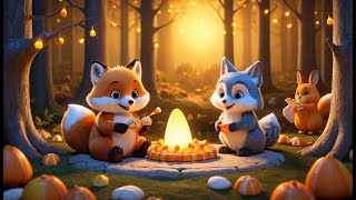 Fluffy Fox and the Candy Corn Forest | Sweet Adventure Song for Kids | Fun Animal Rhyme