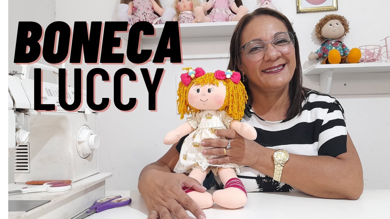 BONECA LUCCY PARTE 01 MOLDE GRATUITO#diy #artesanato #boneca