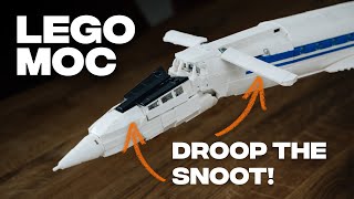 Working nose! Tu-144 Nose & Canards movement | LEGO MOC