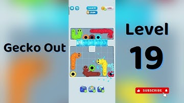 🎮 Gecko Out Level 19 Walkthrough | Go Answer 🦎