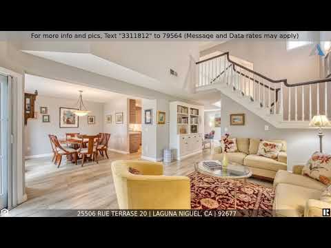 25506 Rue Terrase 20, Laguna Niguel, CA home video tour