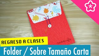 Este es un folder o sobre de cartulina que puedes ocupar en tu regr...
