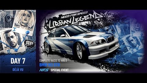 Need For Speed™ No Limits  - URBAN LEGEND (BMW M3 GTR) Day 7