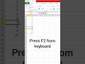 📝 Excel F2 Key – What It Does & How to Use It! | Beginners Guide 🚀