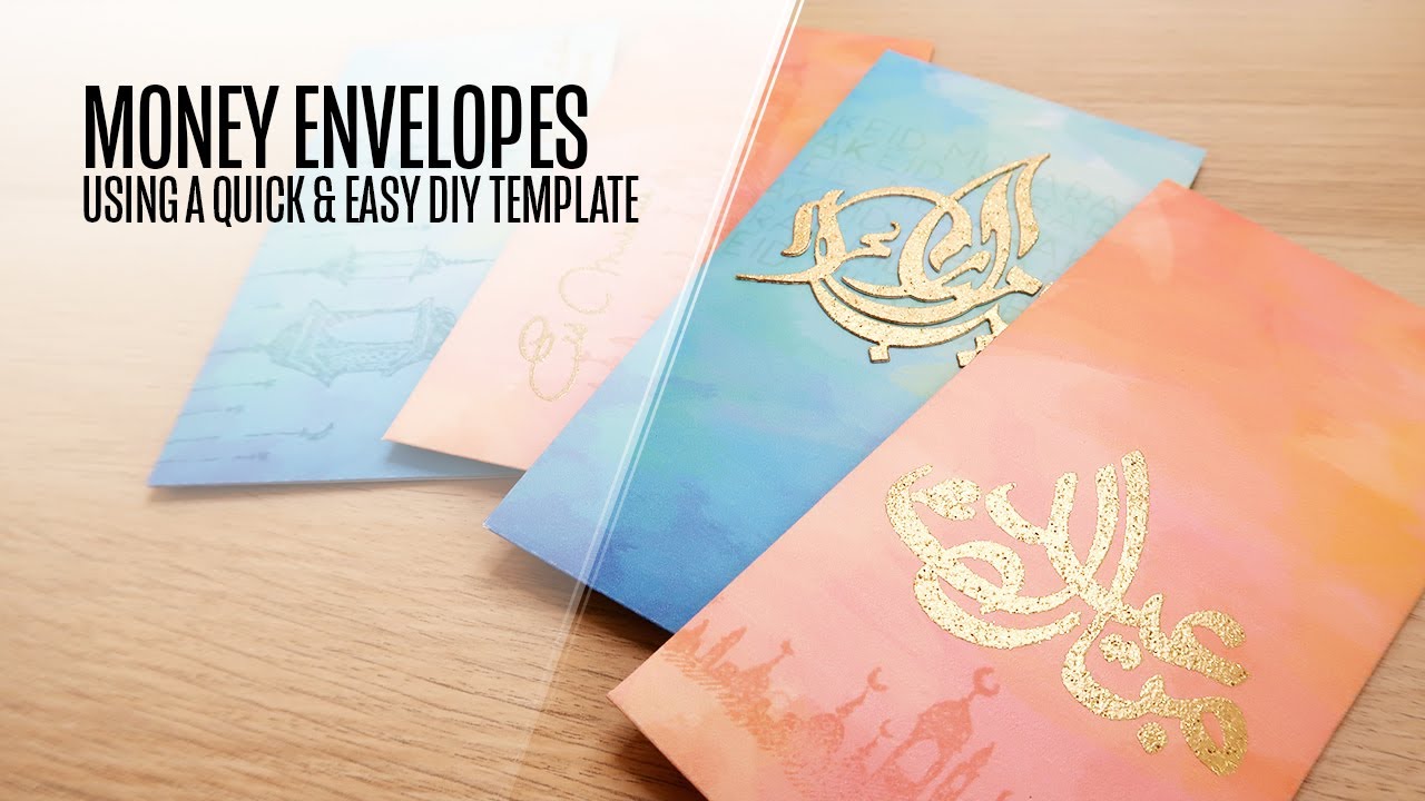 diy money envelopes using a free template youtube