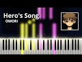 Hero's Song - OMORI OST (Piano Tutorial)