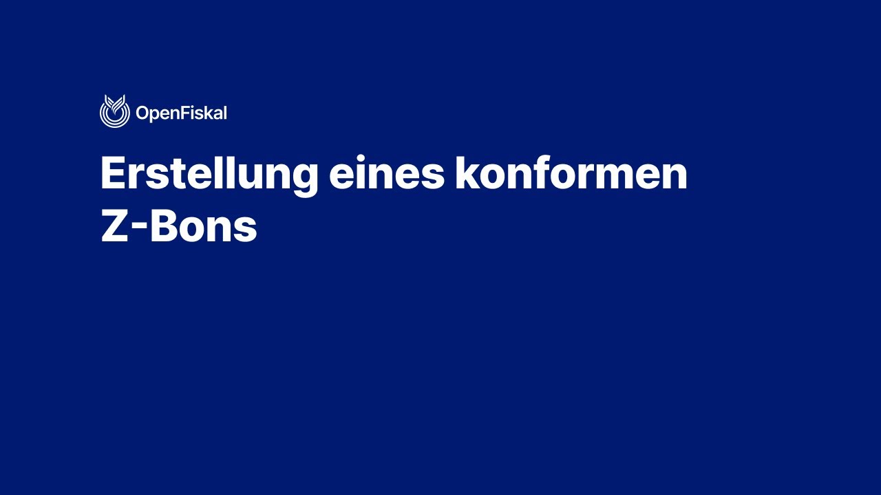 Shopify POS: Wie erstellt man einen konformen Z-Bon in OpenFiskal