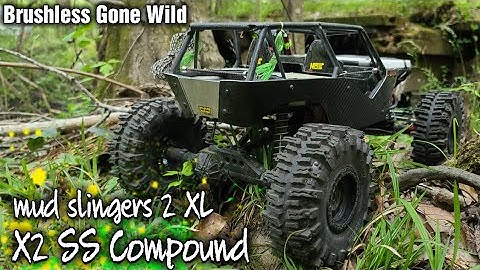 Mud Slinger 2 XL & Arrma Brushless Power - Axial Wraith 2.2 Upgraded Scale Build - Trail Run