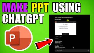 How To Make A PowerPoint Presentation Using ChatGPT In PowerPoint (2026) (Beginners Guide)