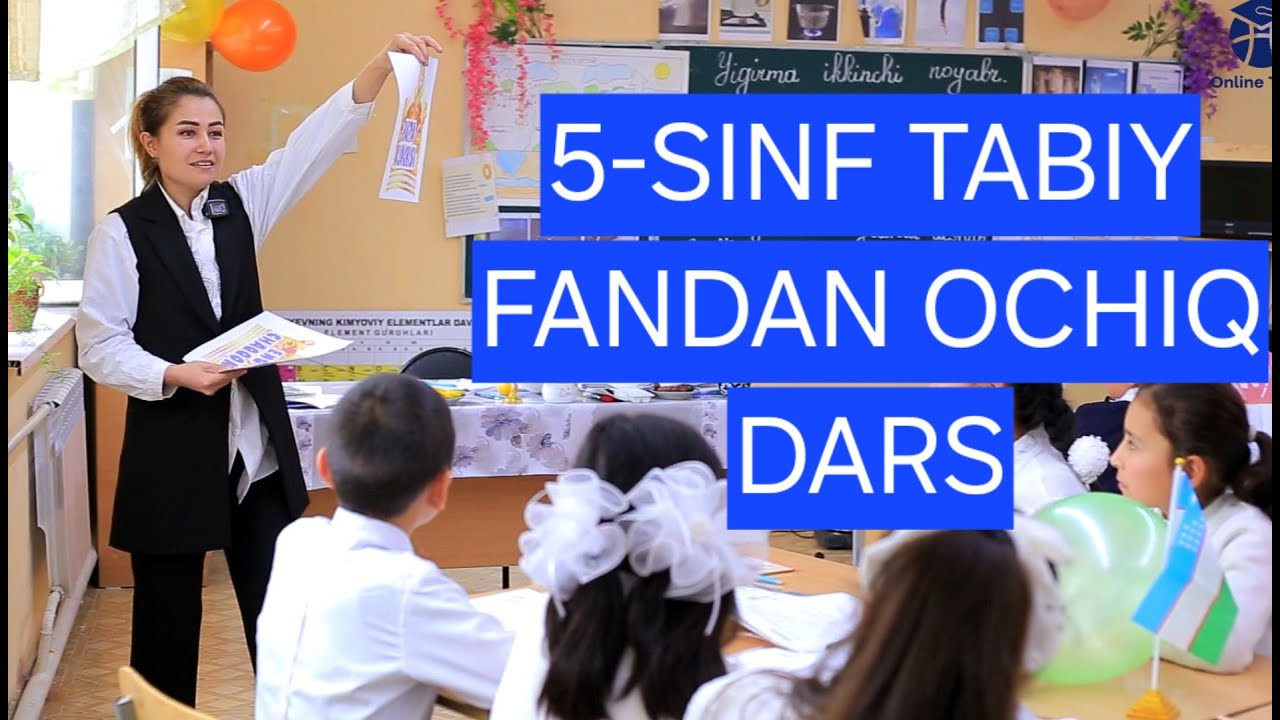 5-sinf tabiy fandan ochiq dars