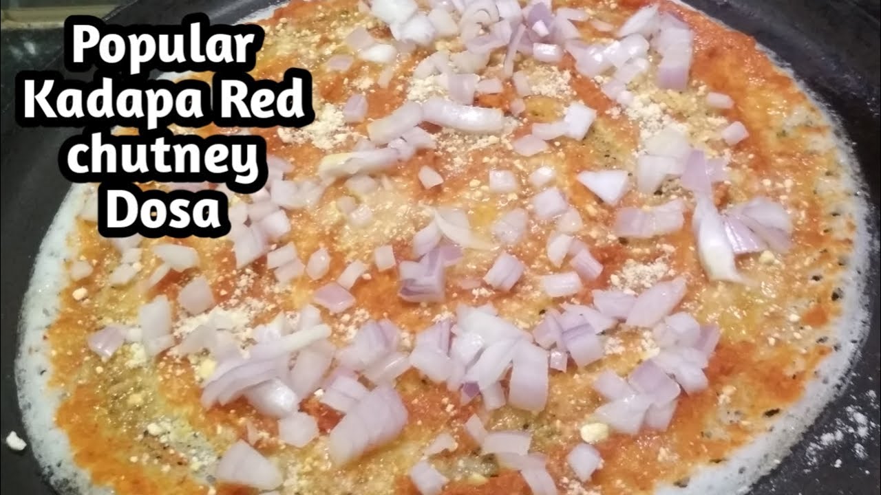 Kadapa Erra Karam Dosa / How to make kadapa red chutney dosa /Andhra