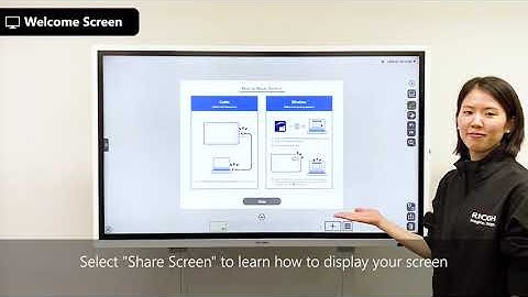 Tutorials: RICOH IWB - Welcome Screen