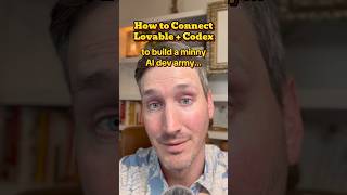 How to connect Lovable and OpenAI’s Codex. #ai #codex #openai #chatgpt #lovable #vibecoding