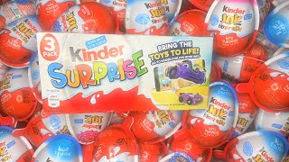 Crushing Kinder Surprise Eggs Asmr Satisfying Video A Lot Of Candy Rare Special Edition