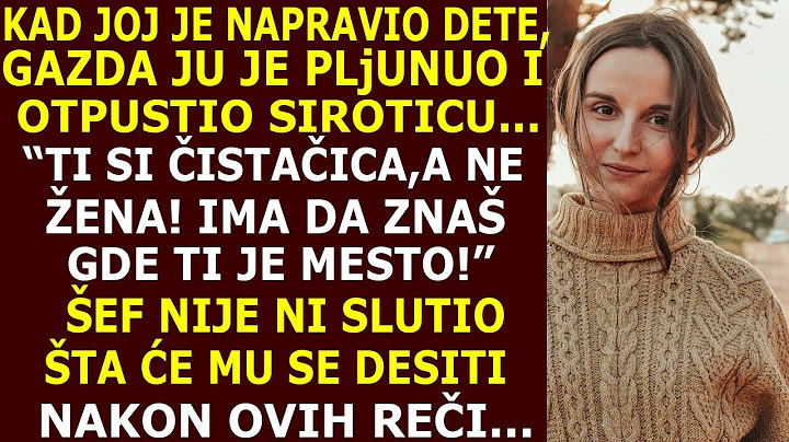 ŠEF JOJ NAPRAVIO DETE, PLjUNUO JE I OTPUSTIO: "TI IS ČISTAČICA, A NE ŽENA, ZNAJ GDE TI JE MESTO..."