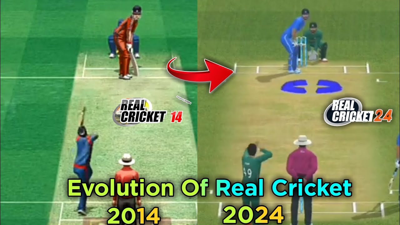 Evolution of Real Cricket Games ( 2014 2024 ) Real cricket 24