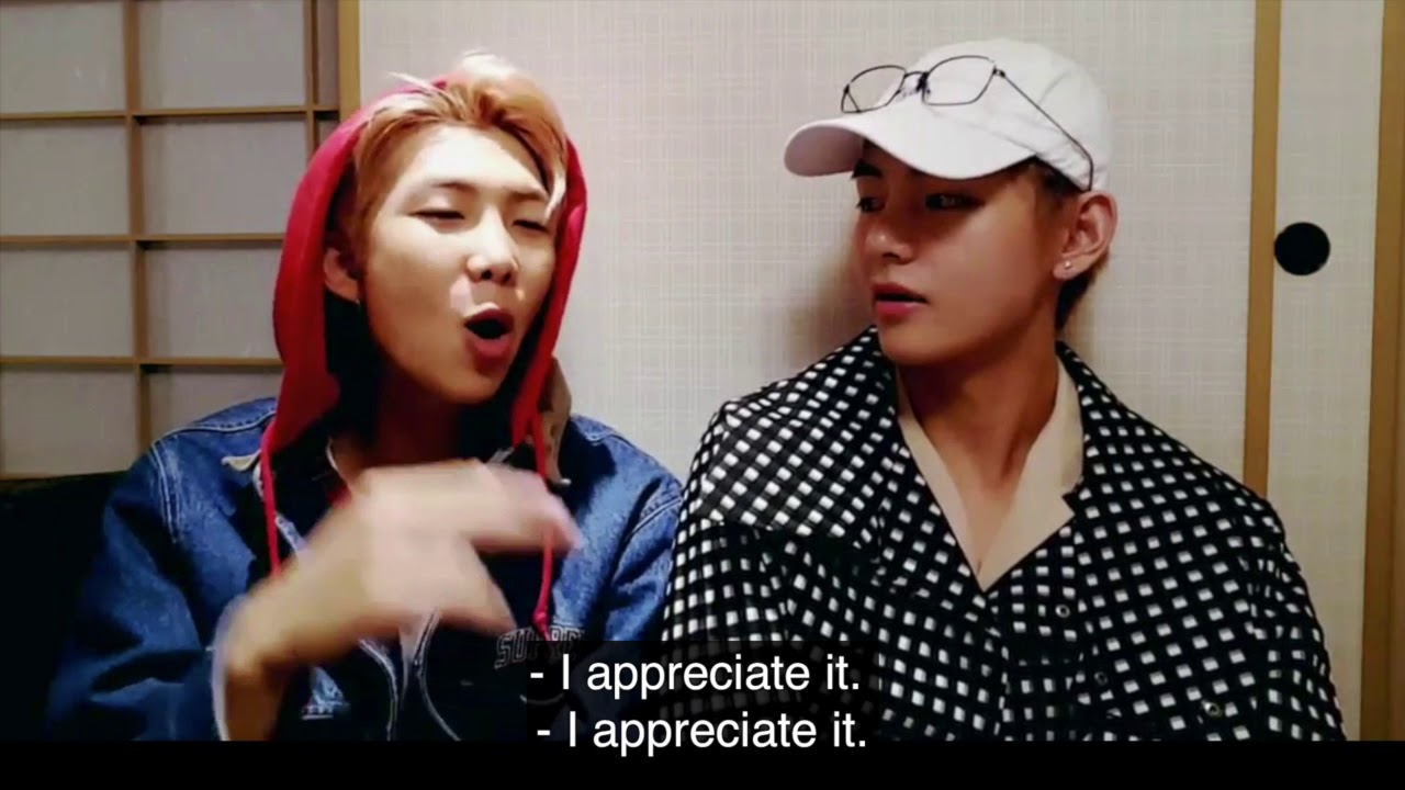Taehyung loves 'Appreciate' - YouTube