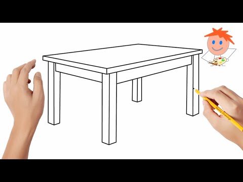 Video: Kako Nacrtati Stol