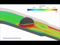 Valve with a sliding mesh approach with OpenFOAM