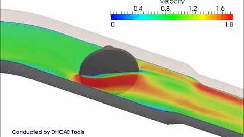 Valve with a sliding mesh approach with OpenFOAM