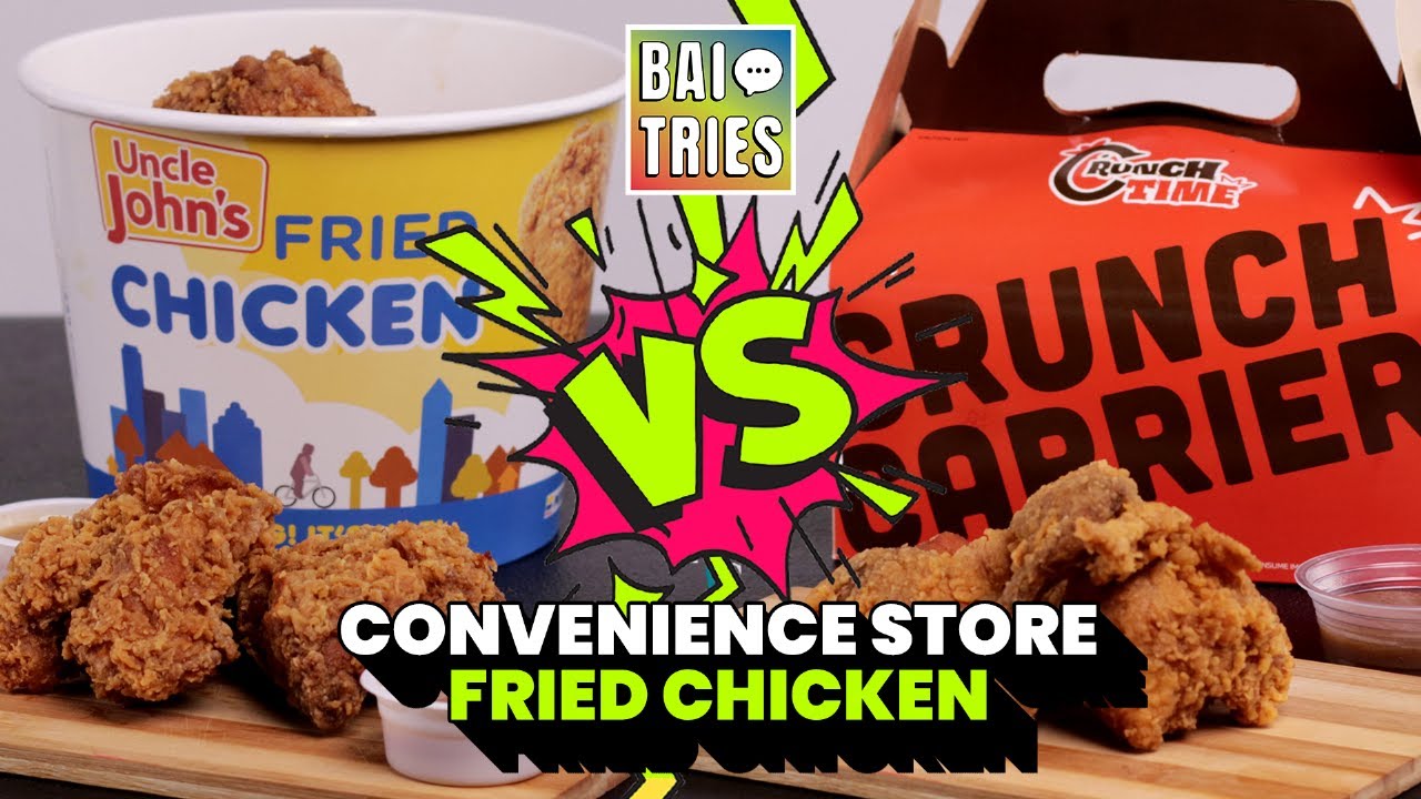 Crunch Check! 7/11 or Uncle John's Fried Chicken, Who Wins? | Bai Tries